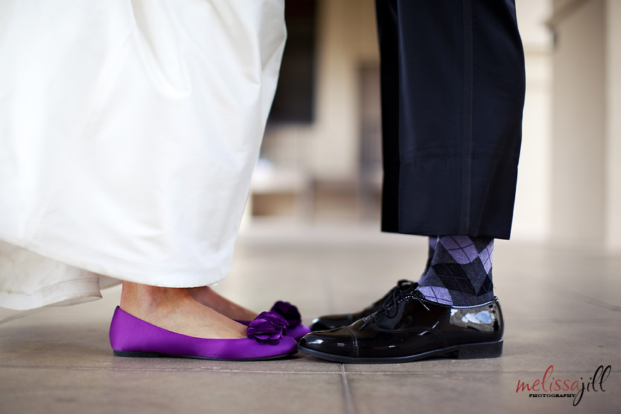 wedding shoes funky socks Brophy Chapel Wedding Phoenix Arizona